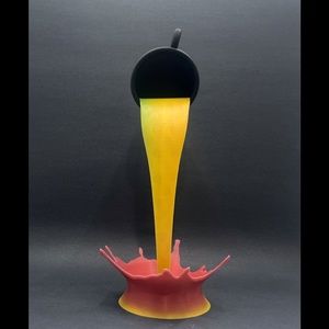 3D Printed multi colored floating cup